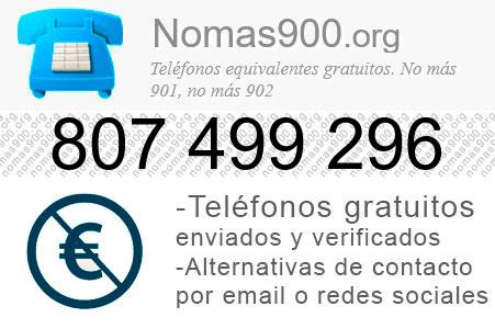 Teléfono 807499296