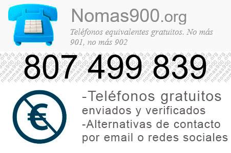 Teléfono 807499839