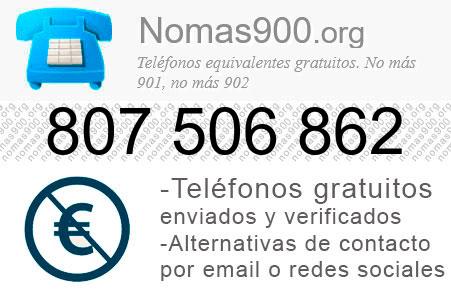 Teléfono 807506862