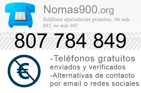 Teléfono 807784849