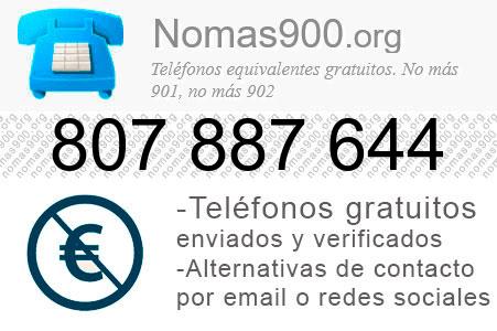 Teléfono 807887644