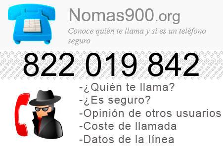 Teléfono 822019842