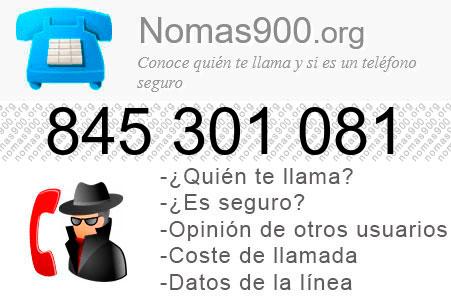 Teléfono 845301081