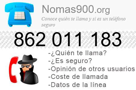 Teléfono 862011183