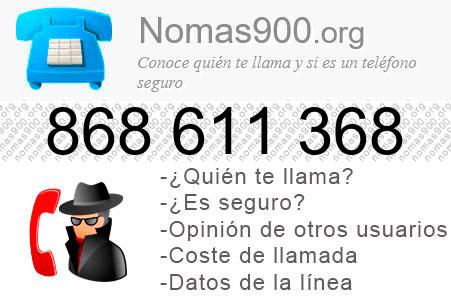 Teléfono 868611368