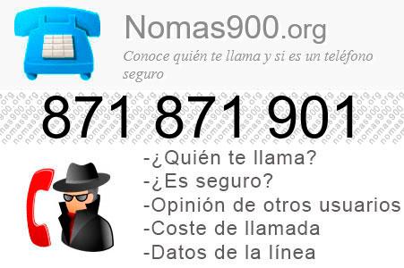 Teléfono 871871901
