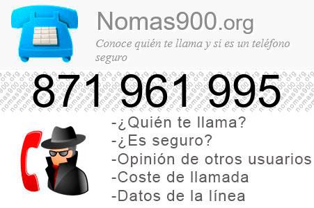 Teléfono 871961995