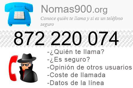 Teléfono 872220074