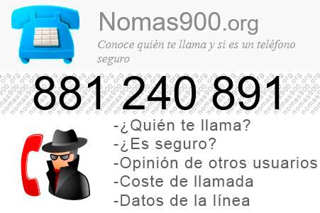 Teléfono 881240891