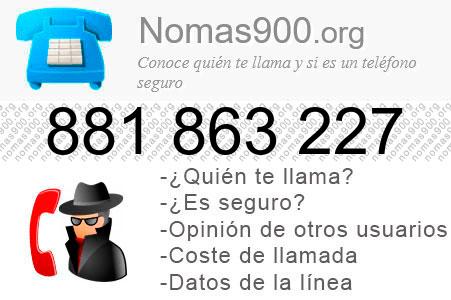Teléfono 881863227