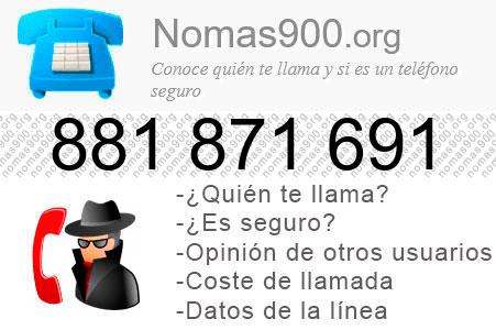 Teléfono 881871691
