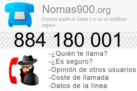 Teléfono 884180001