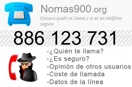 Teléfono 886123731
