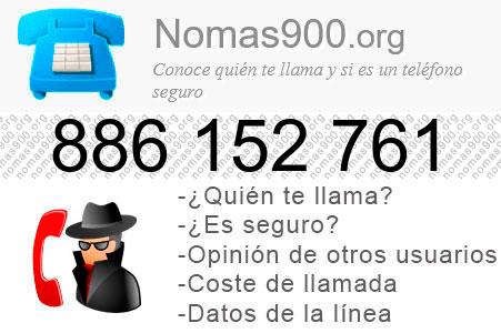 Teléfono 886152761