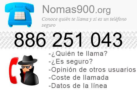Teléfono 886251043