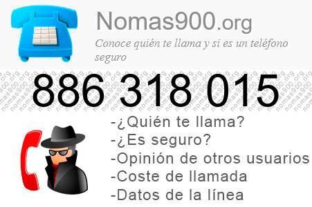 Teléfono 886318015