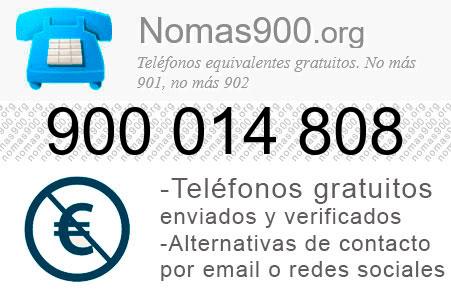 Teléfono 900014808