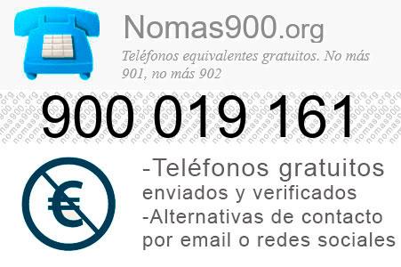 Teléfono 900019161