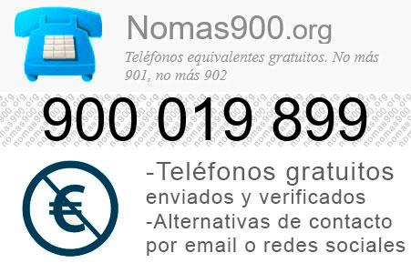 Teléfono 900019899