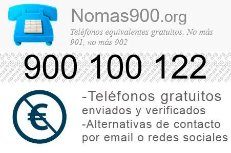 Teléfono 900100122
