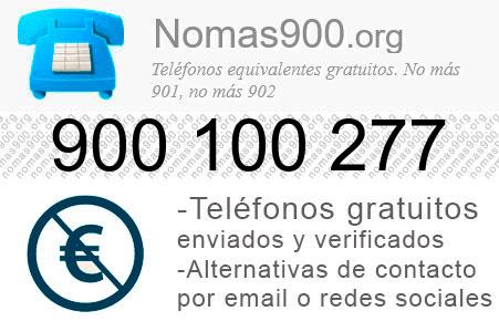 Teléfono 900100277