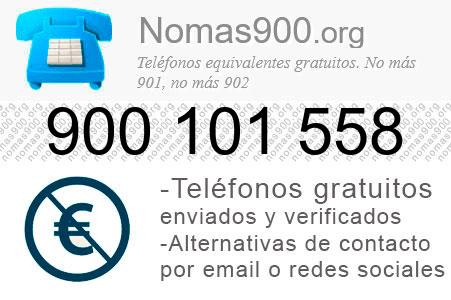 Teléfono 900101558