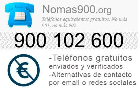 Teléfono 900102600