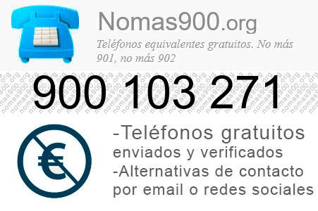 Teléfono 900103271