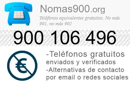 Teléfono 900106496