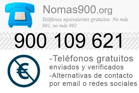 Teléfono 900109621