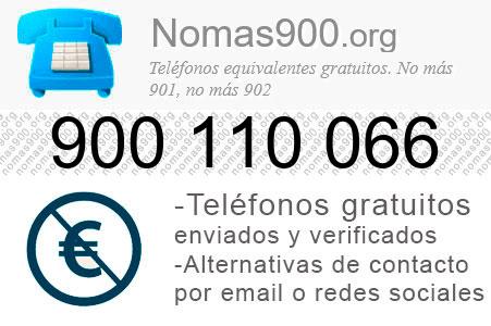 Teléfono 900110066
