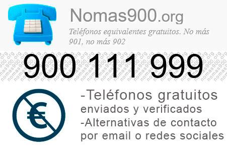Teléfono 900111999