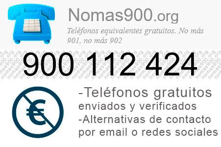 Teléfono 900112424