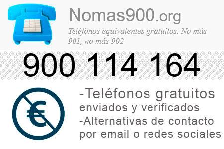 Teléfono 900114164