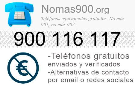 Teléfono 900116117