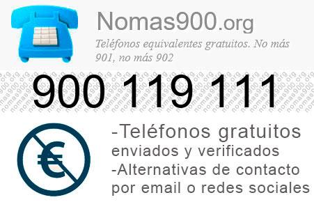 Teléfono 900119111