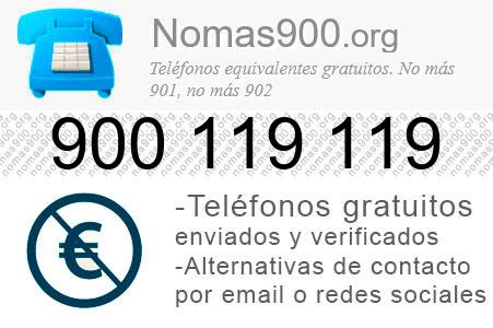 Teléfono 900119119