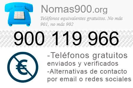 Teléfono 900119966
