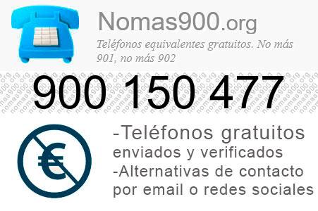 Teléfono 900150477