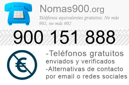 Teléfono 900151888