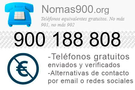 Teléfono 900188808