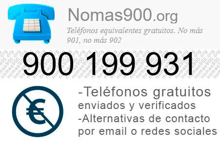 Teléfono 900199931