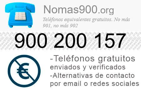 Teléfono 900200157