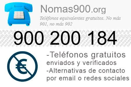 Teléfono 900200184