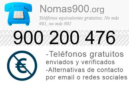 Teléfono 900200476