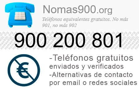 Teléfono 900200801