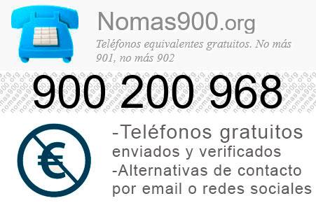 Teléfono 900200968