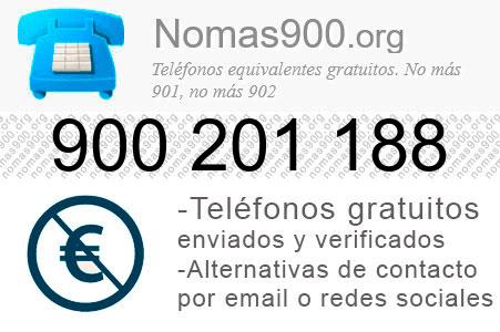 Teléfono 900201188