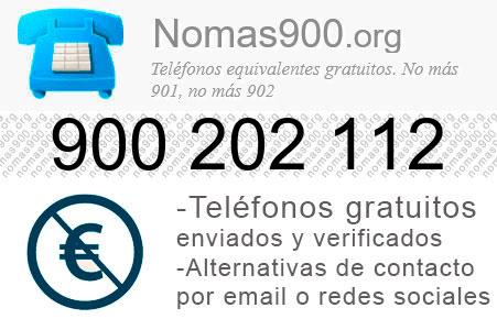 Teléfono 900202112