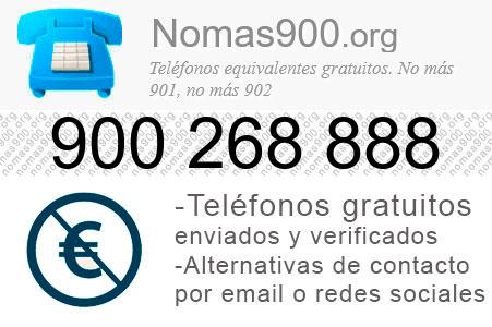 Teléfono 900268888